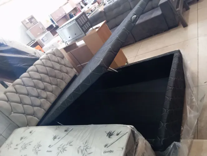 Cama Box Casal com Baú - Conforto e Praticidade