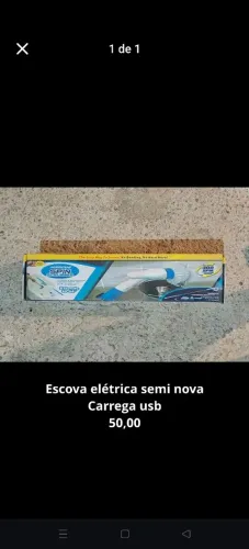 Escova elétrica para limpeza