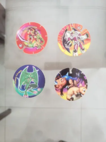 4 Tazos - Excelente qualidade