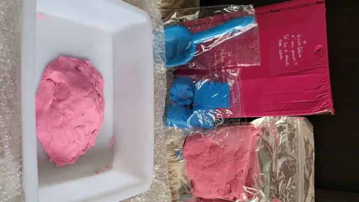 Areia mágica rosa da Imaginarium