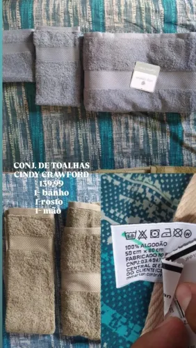 Kit de toalhas Cindy Crawford