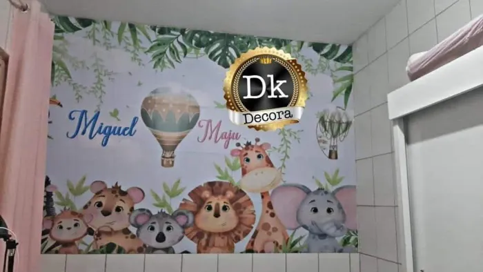 Papel de parede infantil - Safari