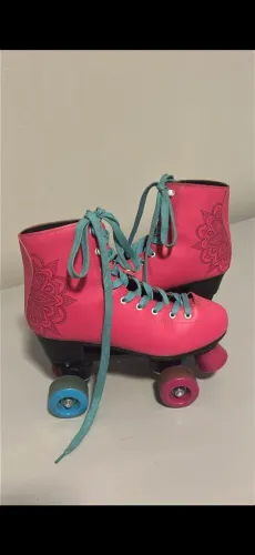 Patins quatro rodas fun 36-37 rosa