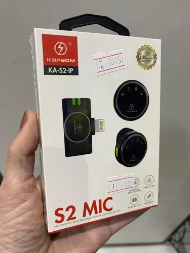 Microfone de Lapela Lightning - Kapbom - Lapela para Celular Ios - Loja Coimbra Entrega