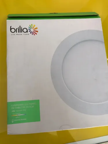Painel LED Embutir Brilia 29,5cm 24W