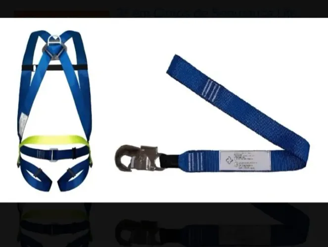 cinto cinturão paraquedista 1 ponto e talabarte simples em 1
