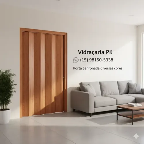Porta sanfonada de PVC 70 cm R$ 170,00