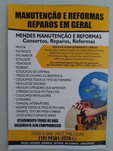 CONCERTO, REPARO, MANUTENÇÃO, RESIDENCIAL
