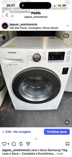 Lava e seca Samsung 11kg