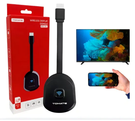 Chromecast Dongle Wireless Display Full HD - Transmita sua tela para TV