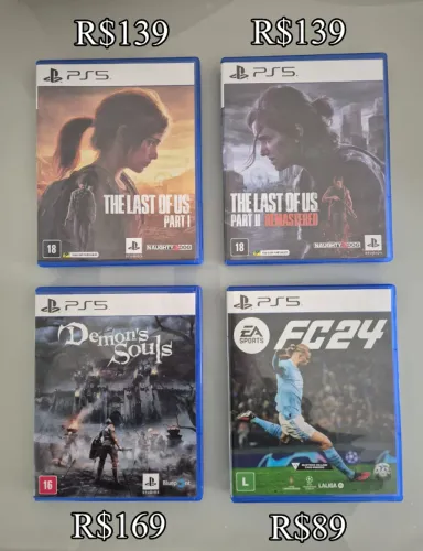 Jogos Playstation 5(PS5) praticamente NOVOS