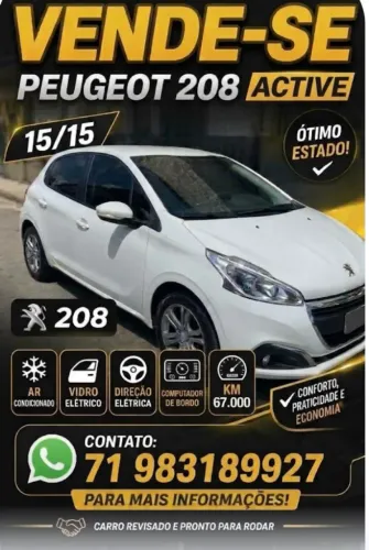 Peugeot 208 Active/active Pack 1.5 Flex 8V 5P 2016