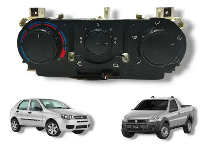 Comando Ar Condicionado Fiat Palio Strada 2008-2015 Detalhe