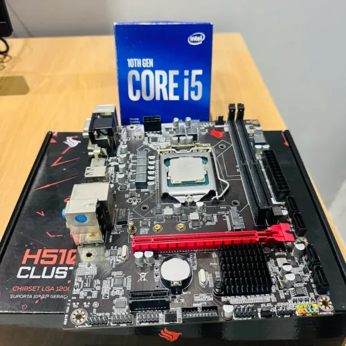 Kit Placa Mãe H510M LGA 1200 + Processador Intel Core i5-10400F