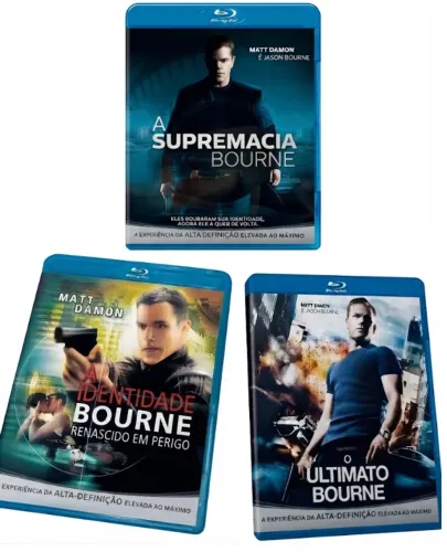 Trilogia Bourne (Blu-rays Originais) - Coleção Completa 3 Filmes