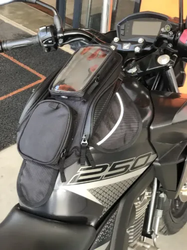 Bolsa de tanque para, start titan twister fazer sahara cb 300f em até 5x s/juros