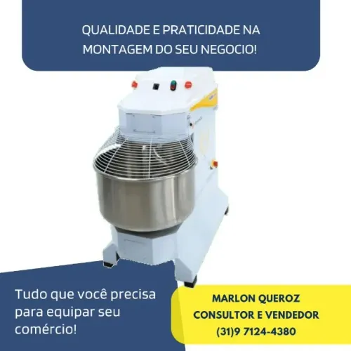 Amassadeira Espiral 25 quilos Monofásica Venâncio