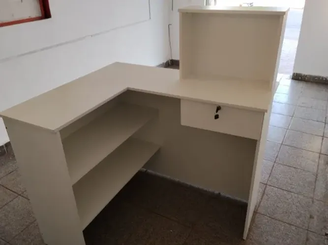 BALCÃO CAIXA CM 1 GAVETA MDF NOVO