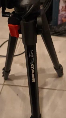 Tripé manfrotto 728b com Bag novíssimo 
