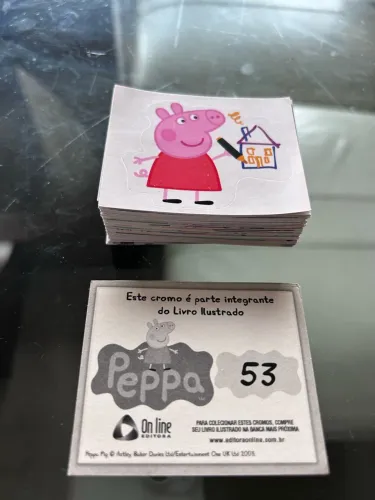 Lote Figurinhas Peppa Pig - On Line Editora 2014 / 2015