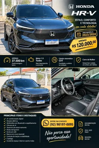 Honda HR-V EXL 1.5 Sensing 16V 5P Aut. 2024