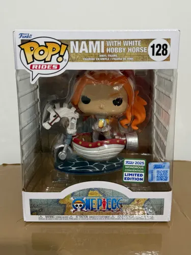 Funko Pop One Piece Nami with white hobby horse 