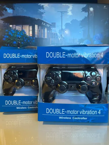Controle PS4 Sem Fio Novo + Carregador | Funciona no PS4, Pc, Celular e Smart TV