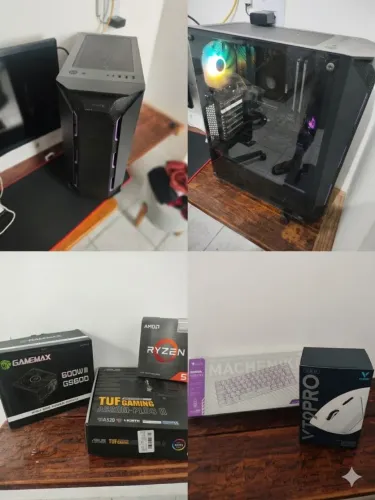 Pc Gamer completo Ryzen 5 5600GT com acessórios.