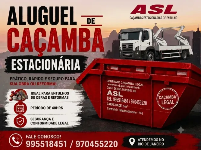 Aluguel de caçamba 5m