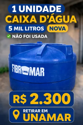 Caixa D'água de 5 mil litros - Frete a combinar