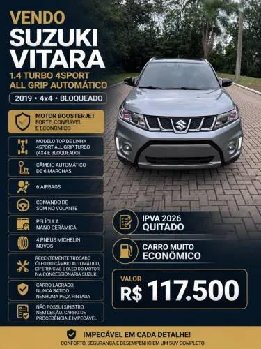 Suzuki Vitara 4sport Allgrip 1.4 TB 16V Aut. 2019
