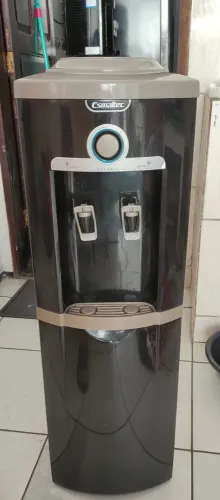 Bebedouro Gelagua coluna Gelada e Natural com Compressor EGC35B Inox 220V Esmaltec
