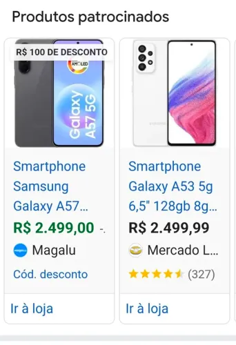 Vendo Samsung a53 128 de memória 8 de ram