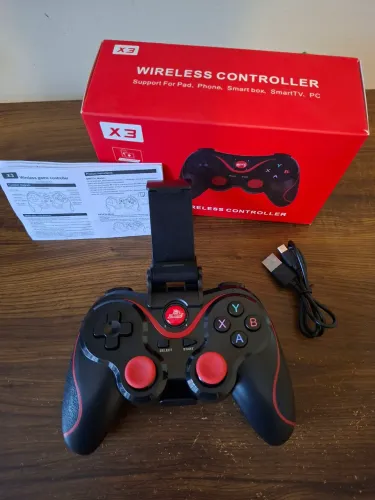 Controle Bluetooth X3 para smartphone, ps4. Usado