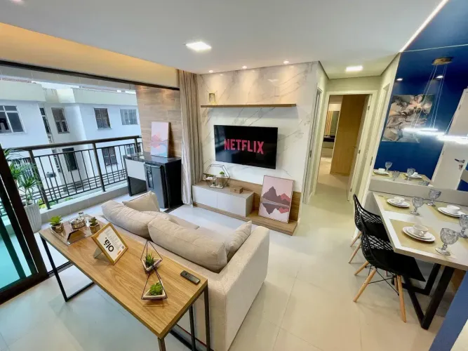 Apartamento mobiliado de 54m² para aluguel no Be.Live  Fortaleza/CE