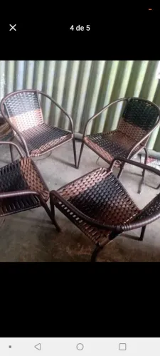 Reformamos cadeira de balanço jogo de terraço banqueta e etc.