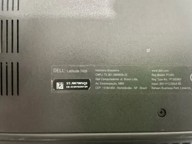 Notebook latitude 7420