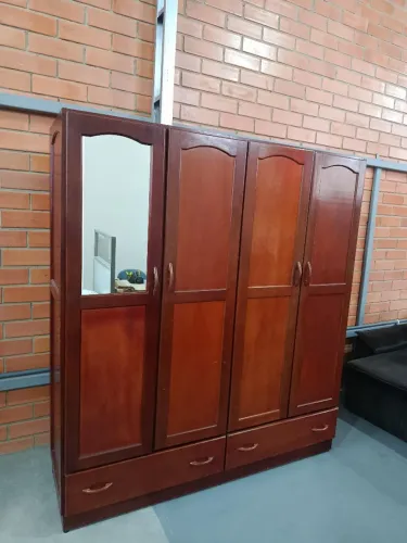 Guarda-roupa Casal Madeira Maciça Cedro (Entrega e Montagem Grátis)<br>
