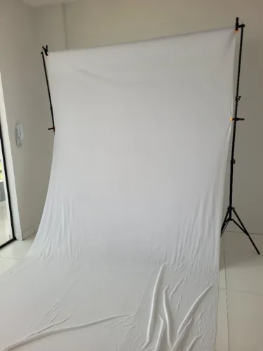 Fundo fotográfico infinito + softbox