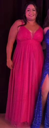 Vestido de festa rosa 