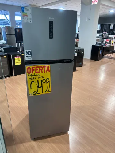 Geladeria Midea 347l prata