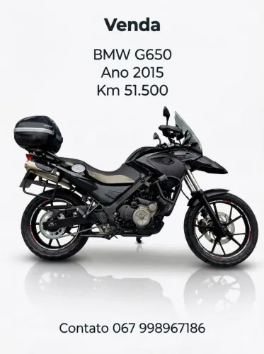 BMW G650 2015 Preta