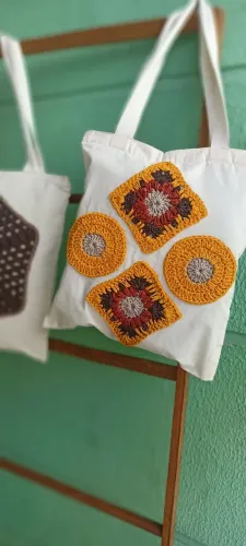 Bolsa original Ecobag Crochê