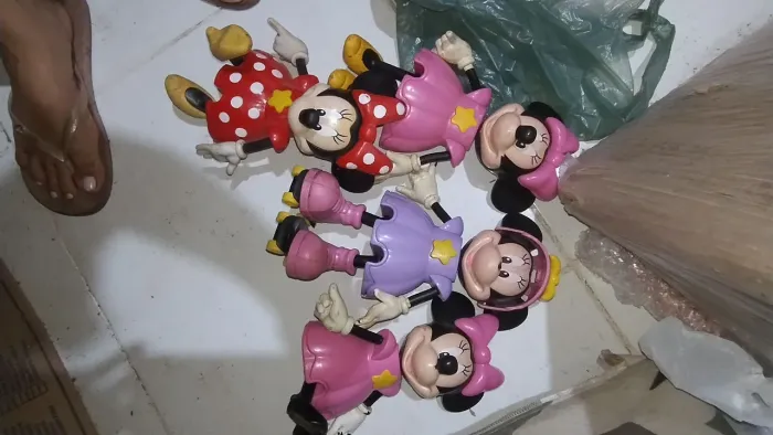 Minnie Mickey boneco topo de bolo 25 cm aprox