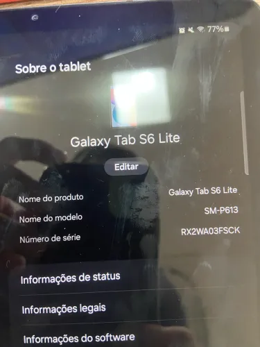 Samsung Galaxy Tab S6 Lite 64GB - SM-P613 - Wi-Fi