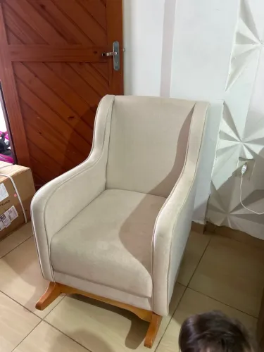 Poltrona de linho de amamentação!