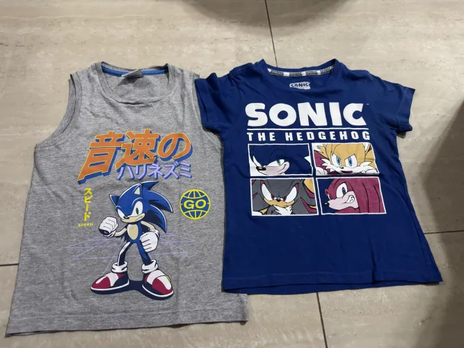 2 Camisetas do personagem Sonic tam 4