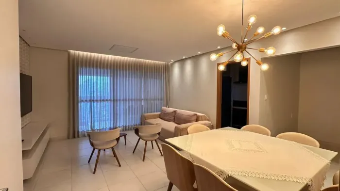 Condomínio Torres Cenário com 3 suítes, modulados e mobiliado, 125m², Andar Alto, Bairro: