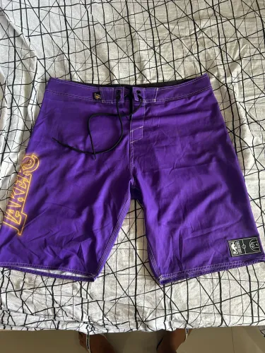     Boardshort NBA Exclusive roxa estilo vintage/Y2K surfwear