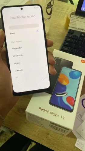 celular Redmi Note 11 de 128gb de memoria e 4gb de Ram